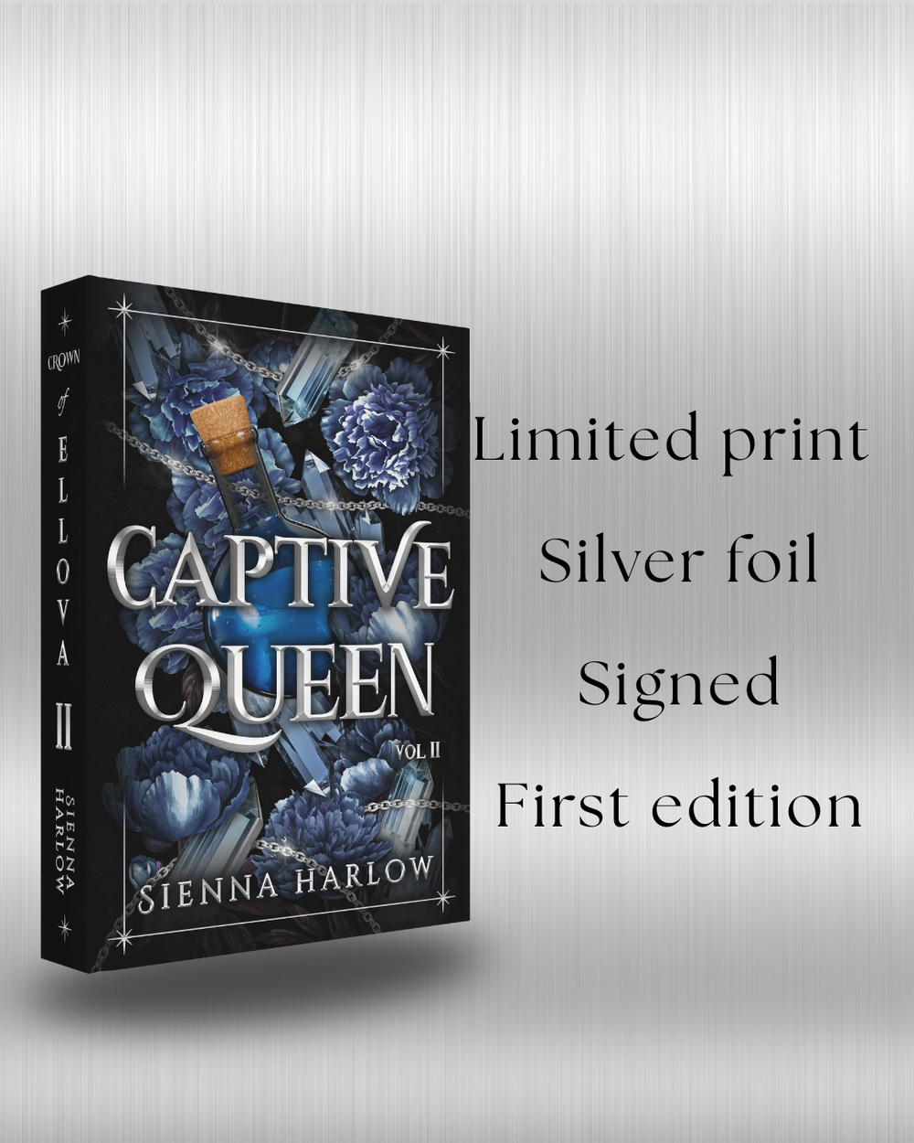 PRE-ORDER - Silver foil Captive Queen paperback- US shipping only